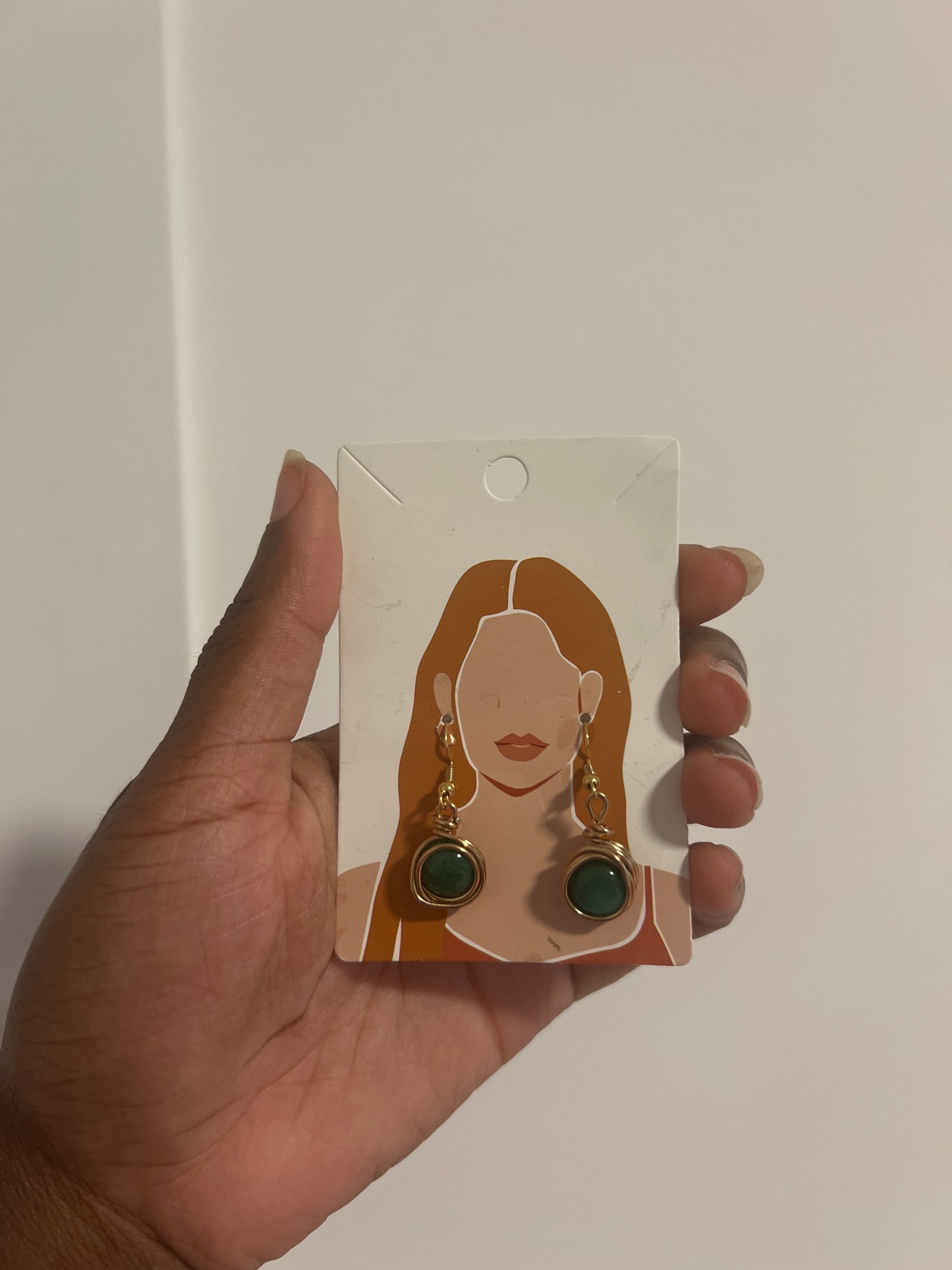 Simple Bead Dangled Earrings