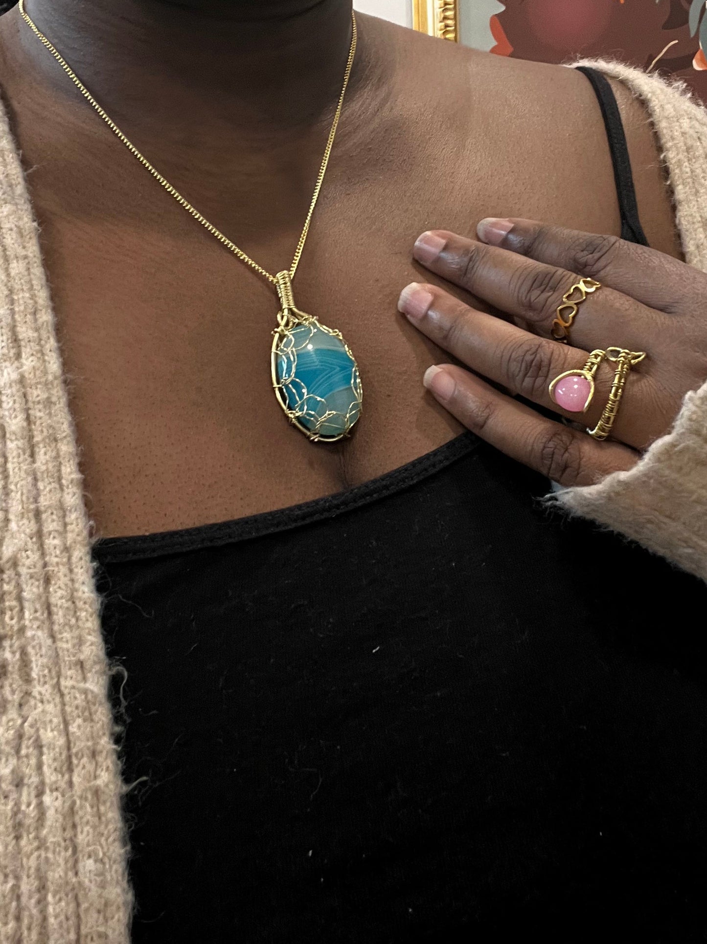 Water Stone Necklace