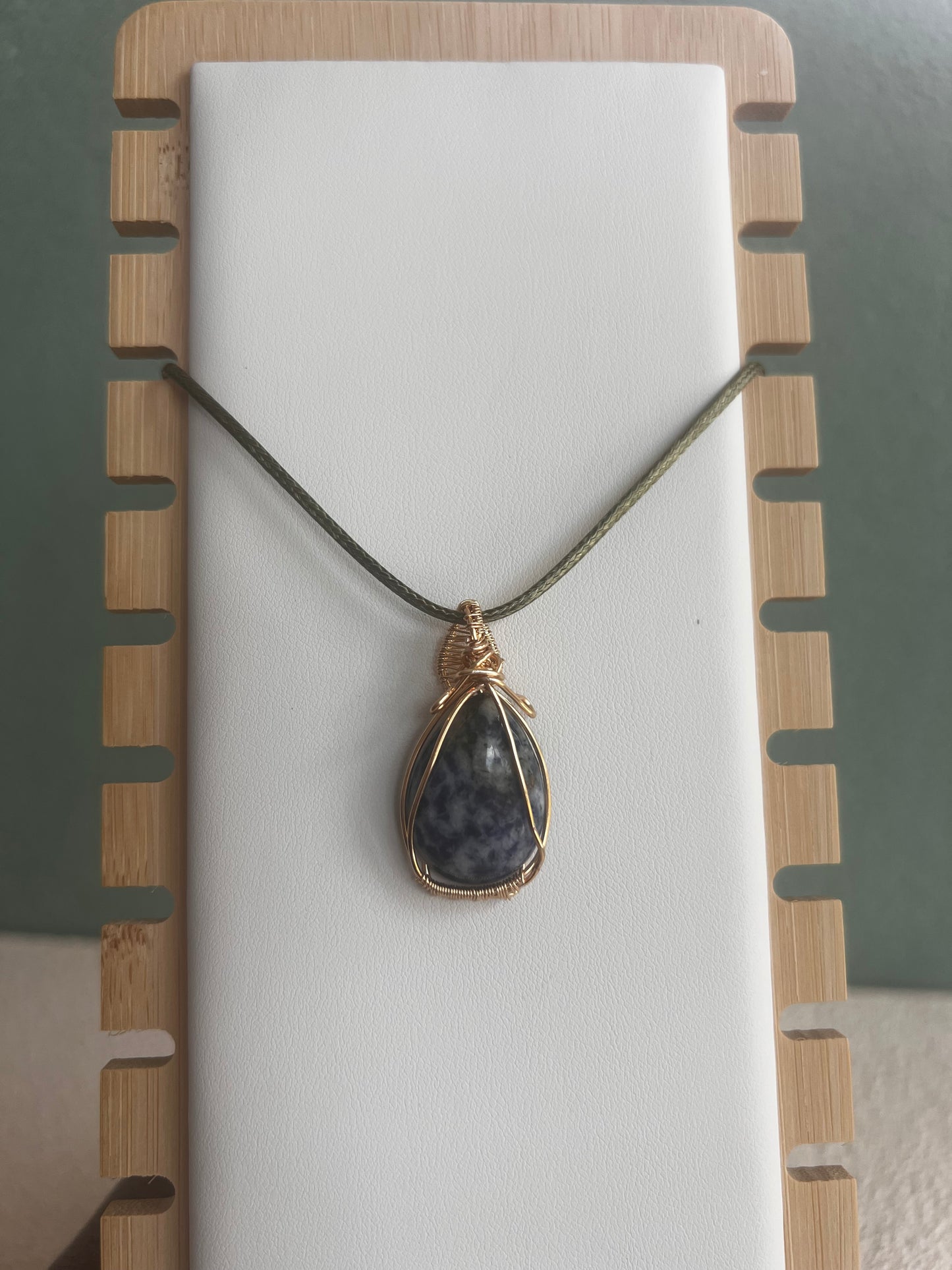 Wrapped Gemstone Necklace