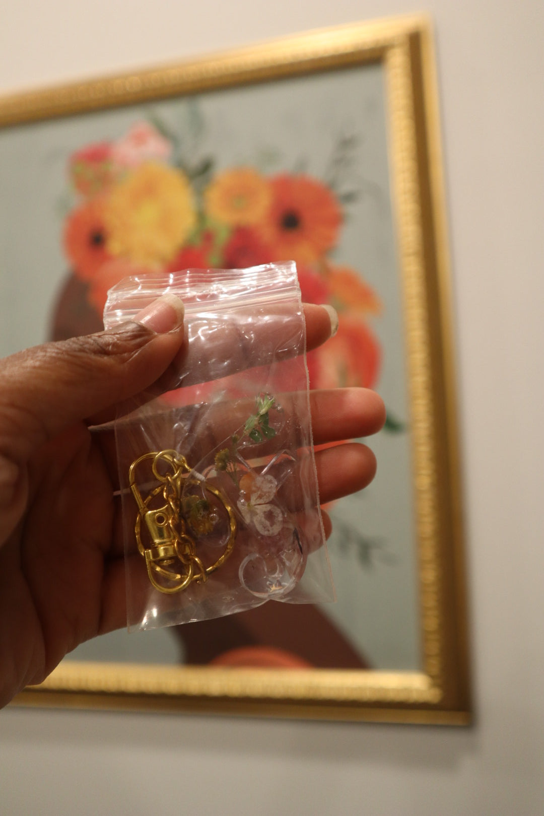 Floral Resin Keychains