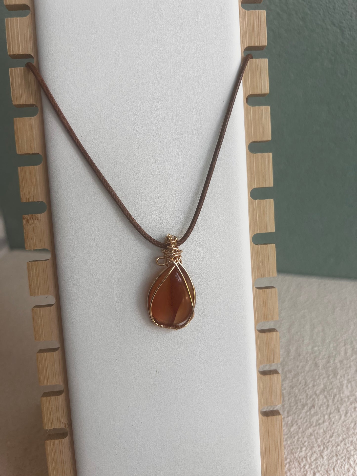 Wrapped Gemstone Necklace