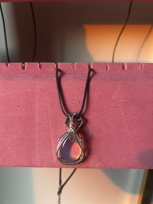 Wrapped Gemstone Necklace