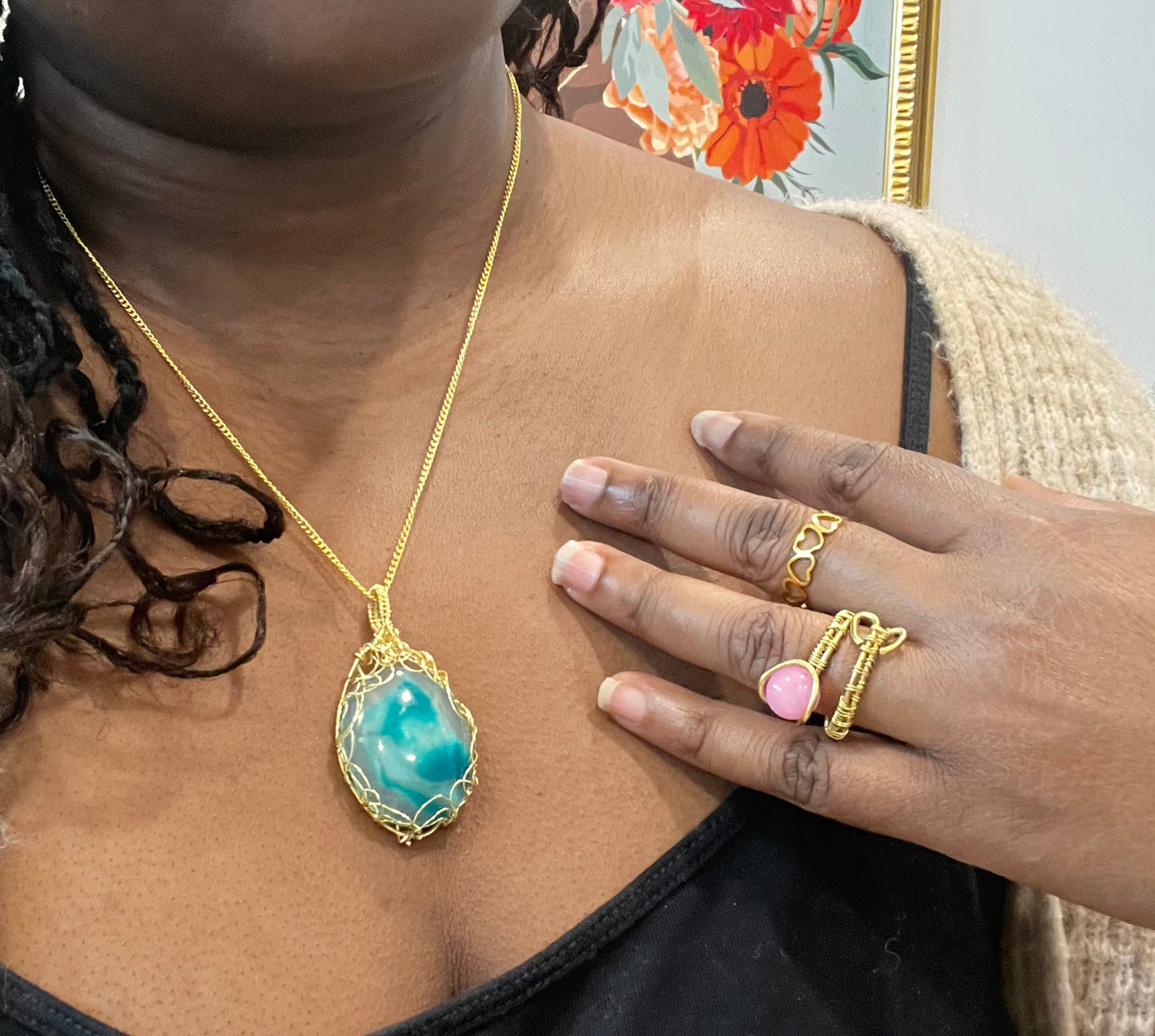 Water Stone Necklace