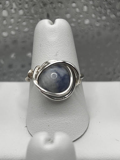 Simple Gemstone Wrap Ring