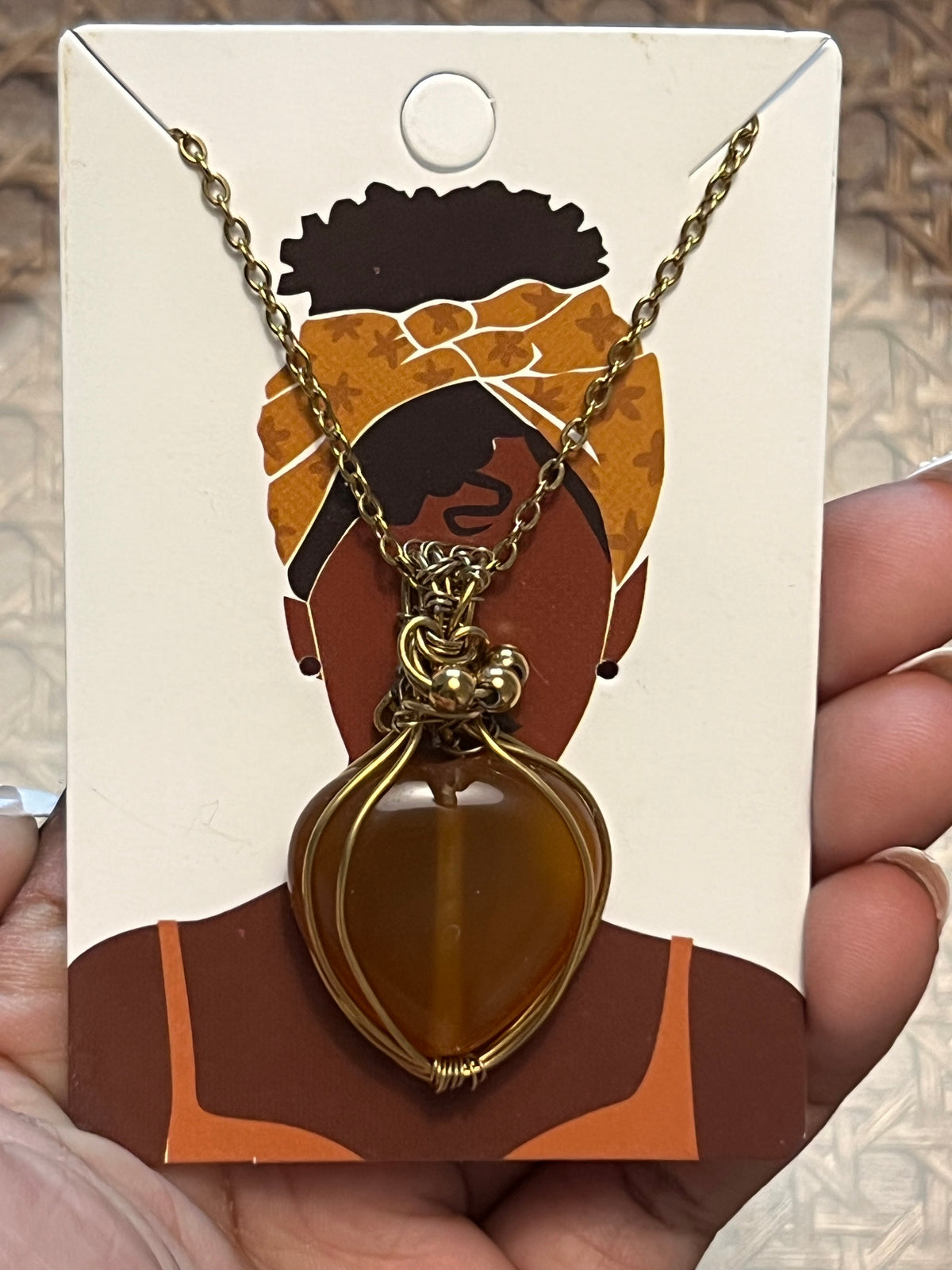 Heart Gemstone Necklace