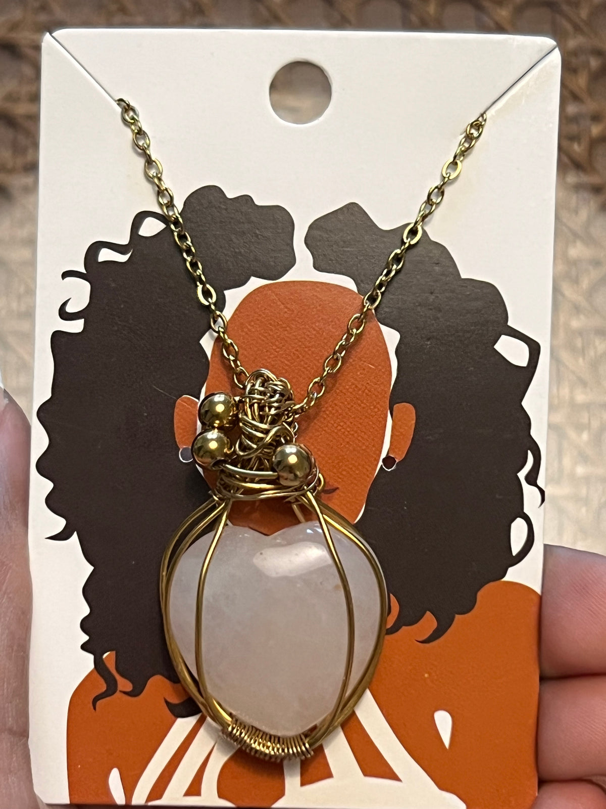 Heart Gemstone Necklace