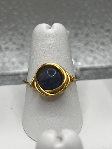 Simple Gemstone Wrap Ring