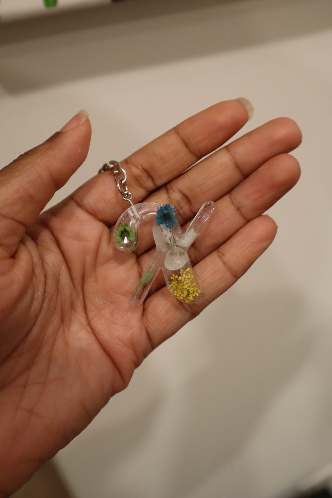 Floral Resin Keychains