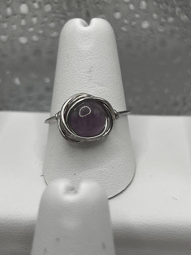 Simple Gemstone Wrap Ring