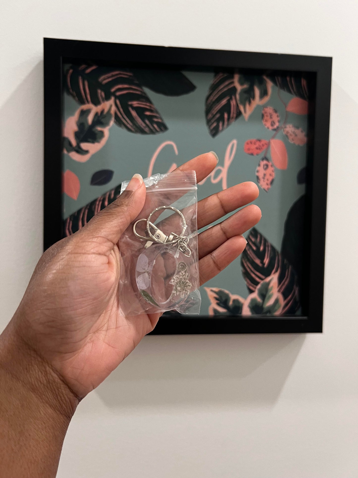 Floral Resin Keychains